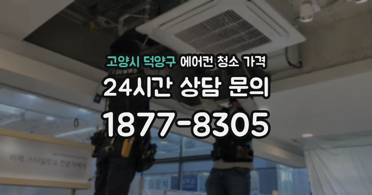 고양시 덕양구 에어컨 청소 가격