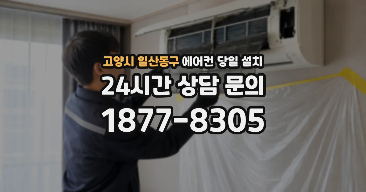 고양시 일산동구 에어컨 당일 설치