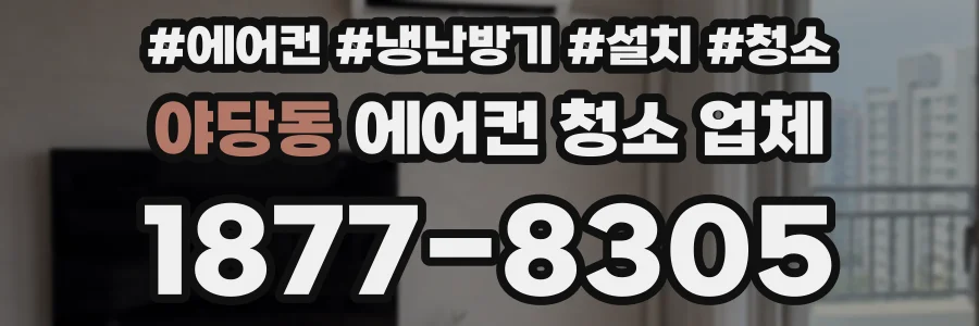 야당동 에어컨 청소 업체