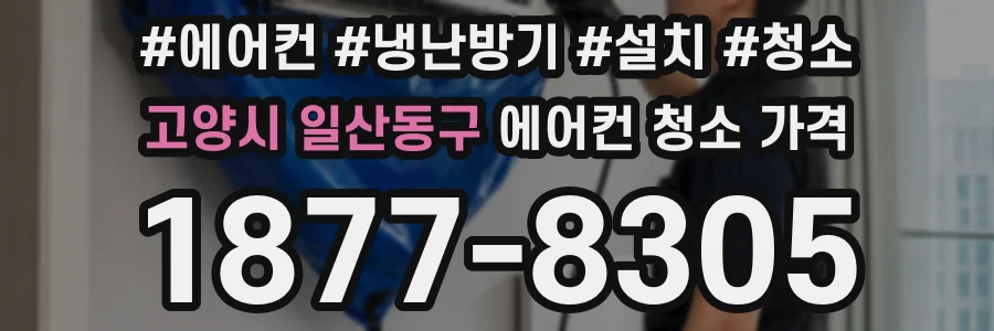 고양시 일산동구 에어컨 청소 가격