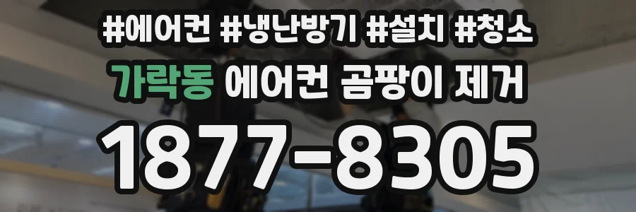 가락동 에어컨 곰팡이 제거