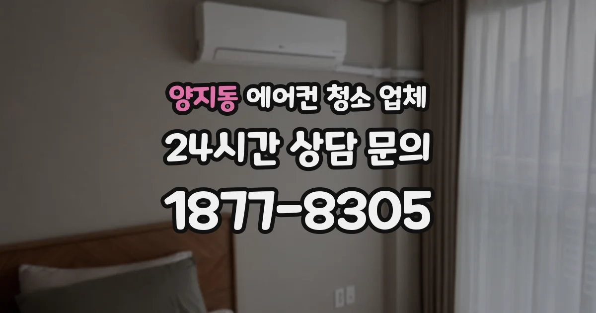 양지동 에어컨 청소 업체