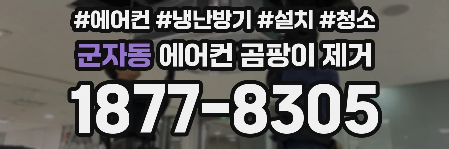 군자동 에어컨 곰팡이 제거