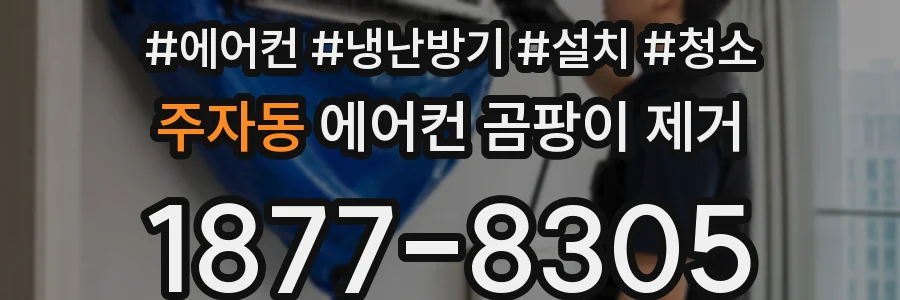 주자동 에어컨 곰팡이 제거