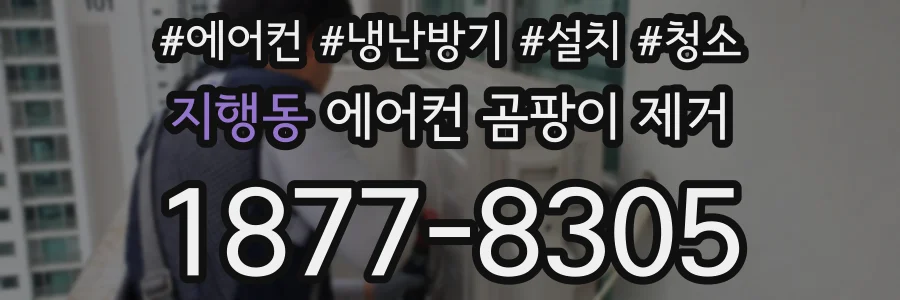 지행동 에어컨 곰팡이 제거