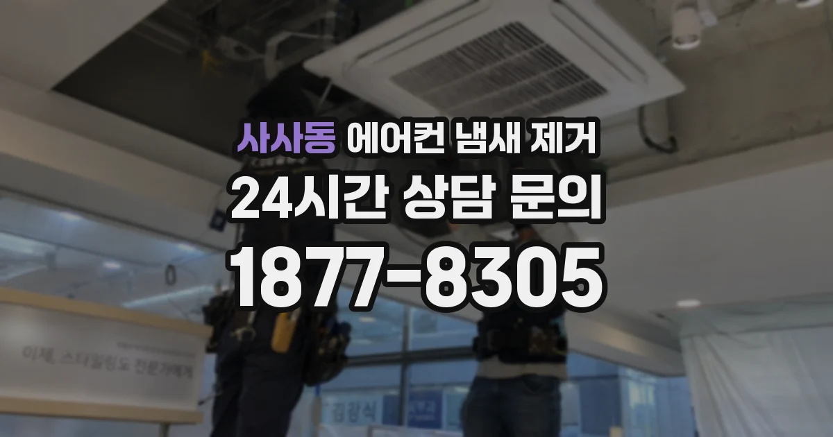 사사동 에어컨 냄새 제거