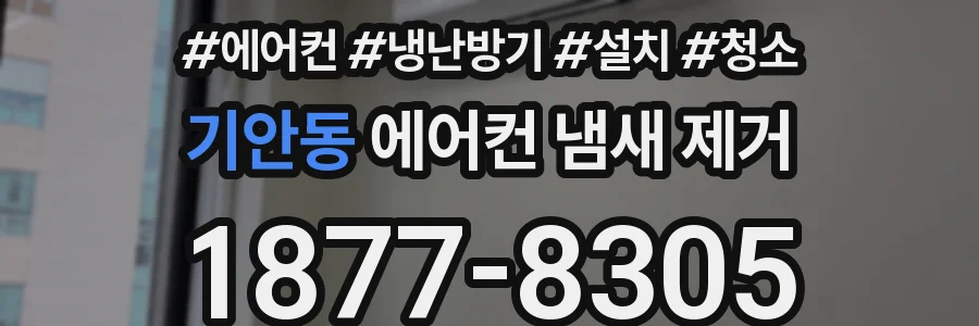 기안동 에어컨 냄새 제거