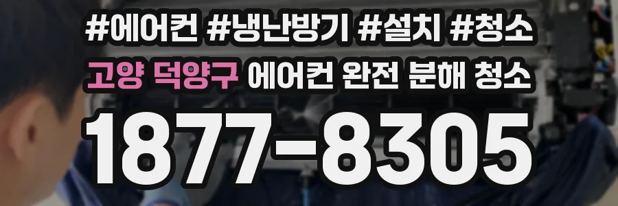 고양 덕양구 에어컨 완전 분해 청소