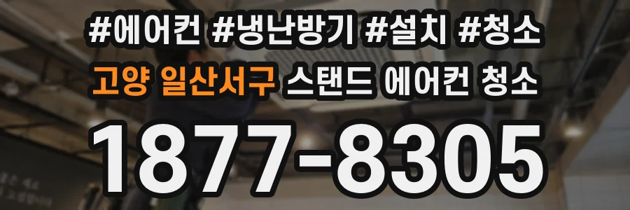 고양 일산서구 스탠드 에어컨 청소
