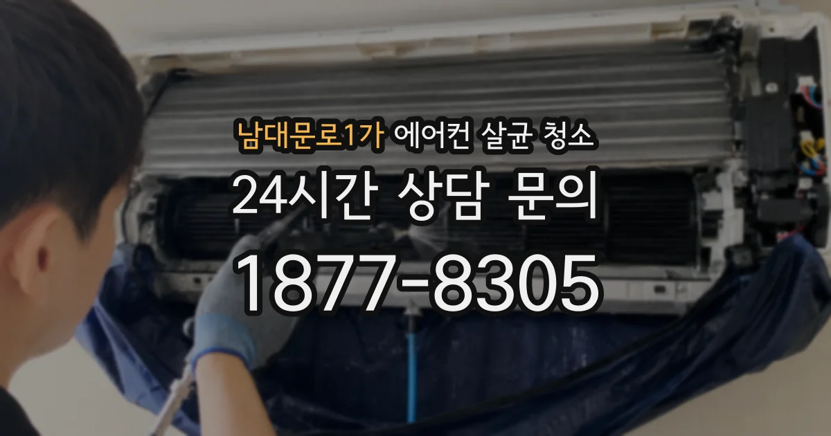 남대문로1가 에어컨 살균 청소