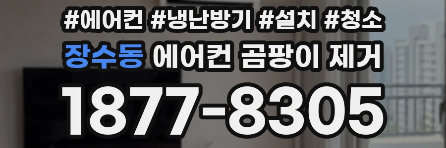 장수동 에어컨 곰팡이 제거