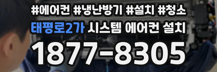 태평로2가 시스템 에어컨 설치