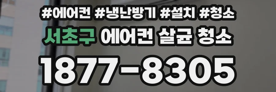 서초구 에어컨 살균 청소