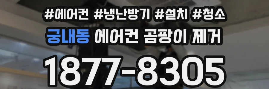 궁내동 에어컨 곰팡이 제거