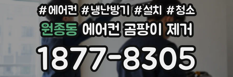 원종동 에어컨 곰팡이 제거