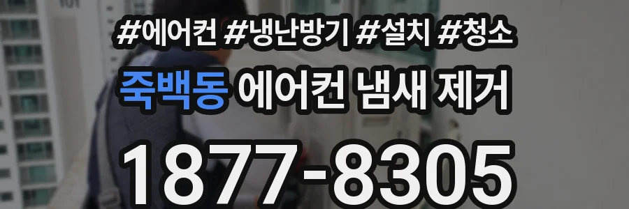 죽백동 에어컨 냄새 제거
