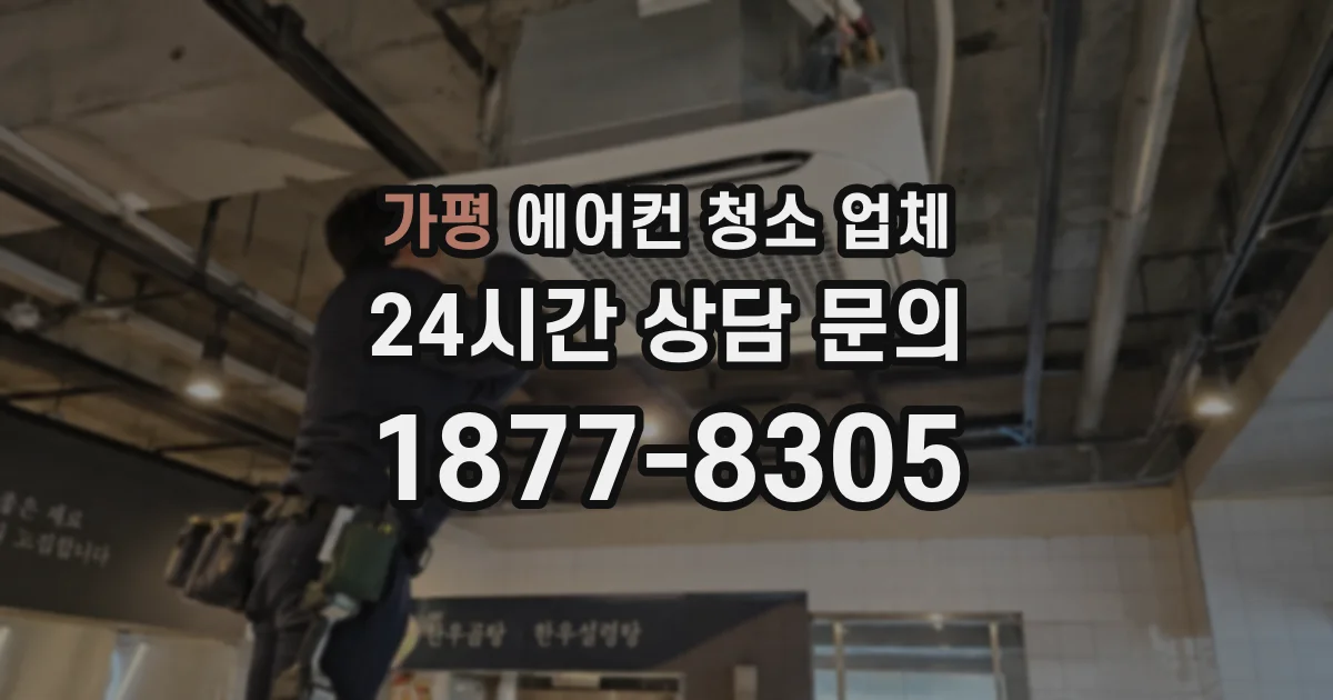가평 에어컨 청소 업체