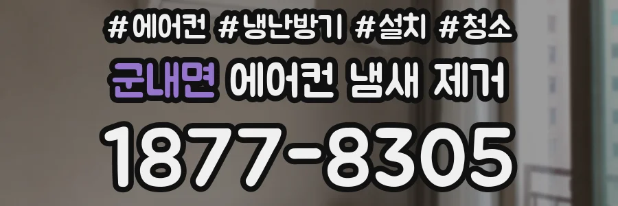 군내면 에어컨 냄새 제거