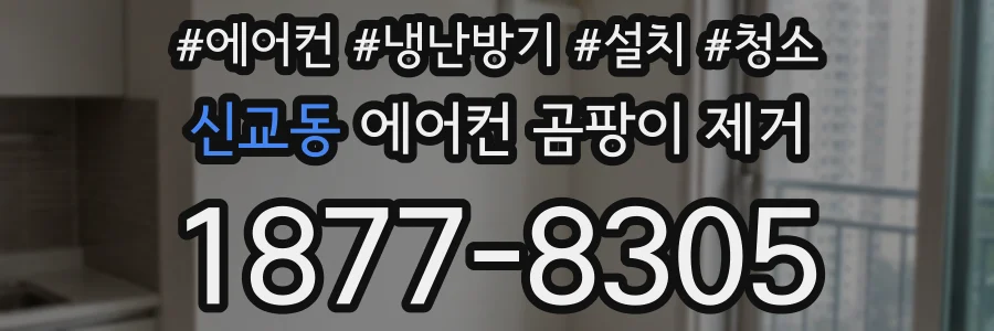 신교동 에어컨 곰팡이 제거