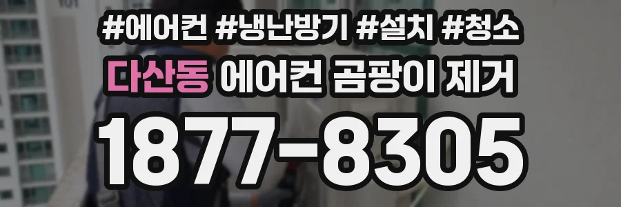 다산동 에어컨 곰팡이 제거