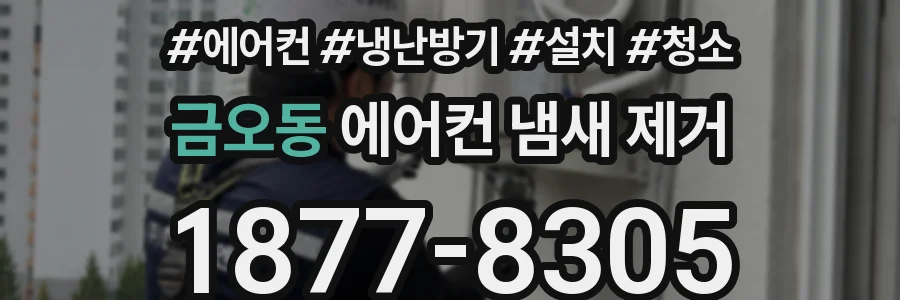 금오동 에어컨 냄새 제거