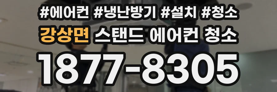 강상면 스탠드 에어컨 청소