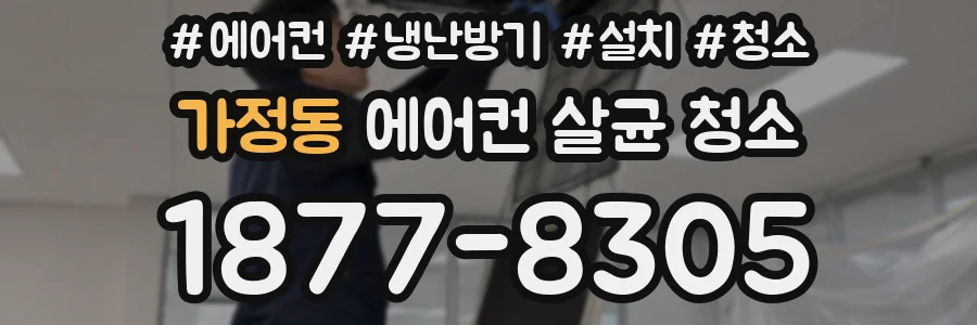 가정동 에어컨 살균 청소