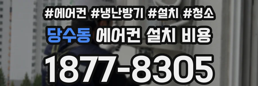 당수동 에어컨 설치 비용