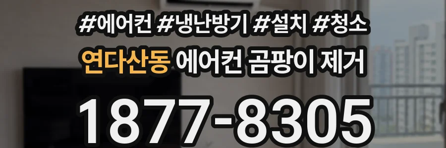 연다산동 에어컨 곰팡이 제거