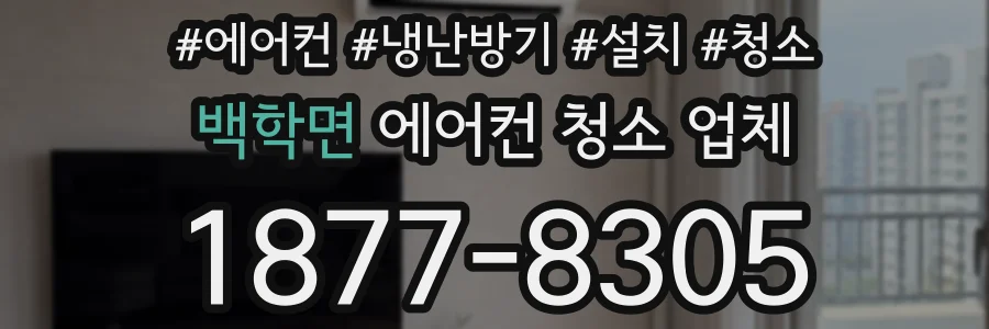 백학면 에어컨 청소 업체
