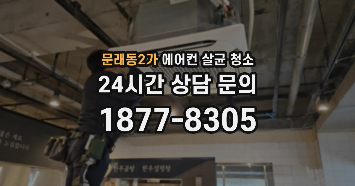 문래동2가 에어컨 살균 청소