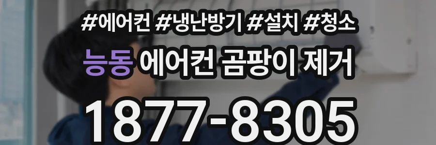 능동 에어컨 곰팡이 제거