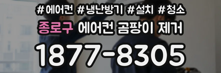종로구 에어컨 곰팡이 제거