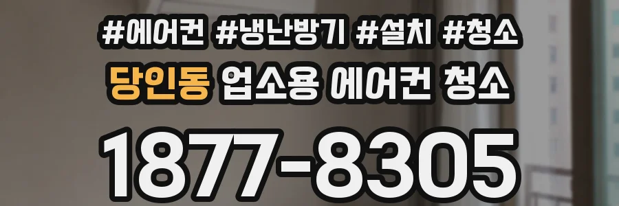 당인동 업소용 에어컨 청소