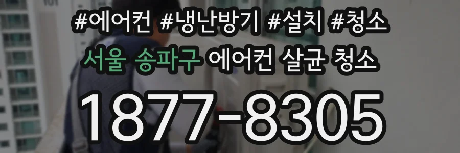 서울 송파구 에어컨 살균 청소