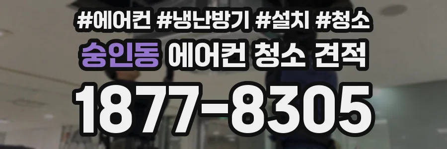 숭인동 에어컨 청소 견적