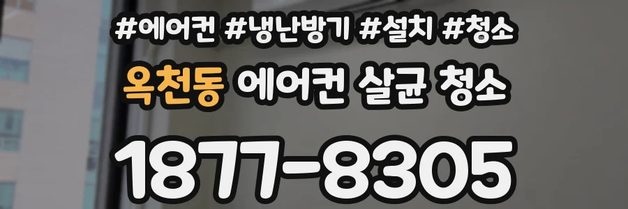 옥천동 에어컨 살균 청소