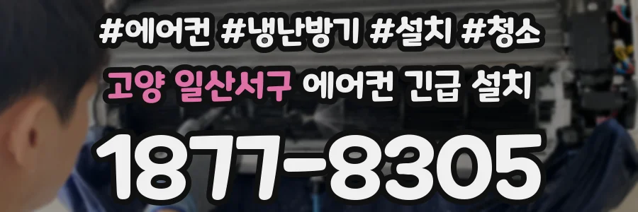 고양 일산서구 에어컨 긴급 설치
