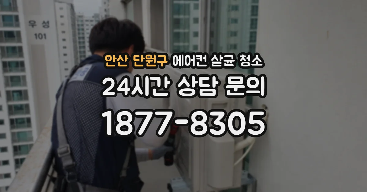 안산 단원구 에어컨 살균 청소