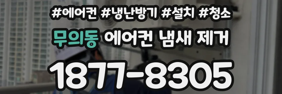 무의동 에어컨 냄새 제거