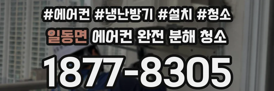 일동면 에어컨 완전 분해 청소