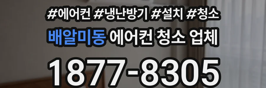 배알미동 에어컨 청소 업체