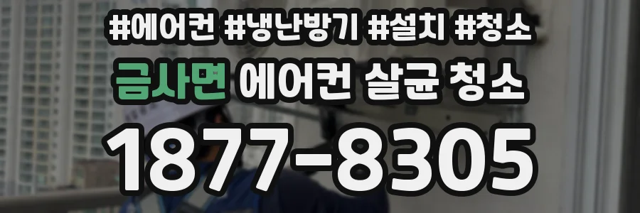 금사면 에어컨 살균 청소