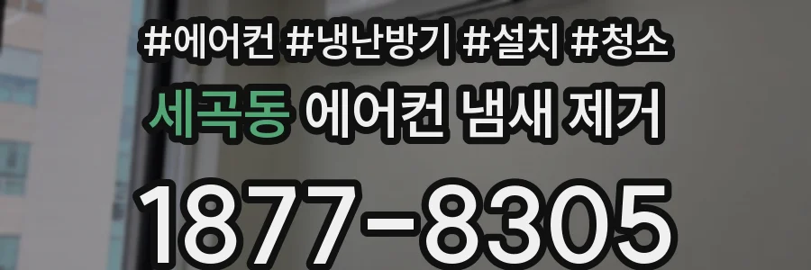세곡동 에어컨 냄새 제거