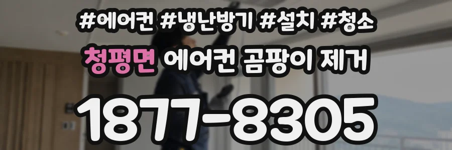 청평면 에어컨 곰팡이 제거