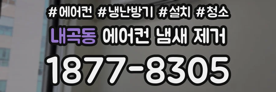 내곡동 에어컨 냄새 제거