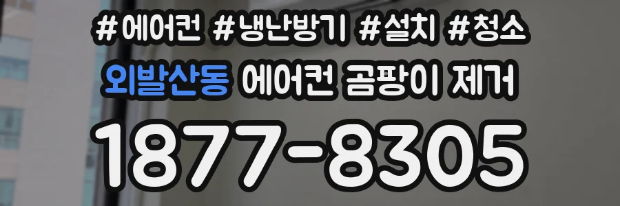 외발산동 에어컨 곰팡이 제거