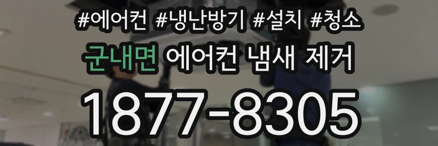 군내면 에어컨 냄새 제거