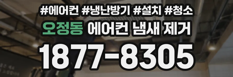 오정동 에어컨 냄새 제거