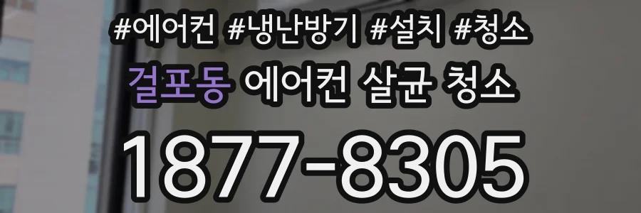 걸포동 에어컨 살균 청소